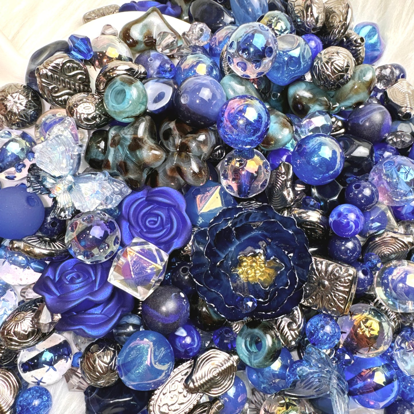 Mélange de perles Cosmo bleu