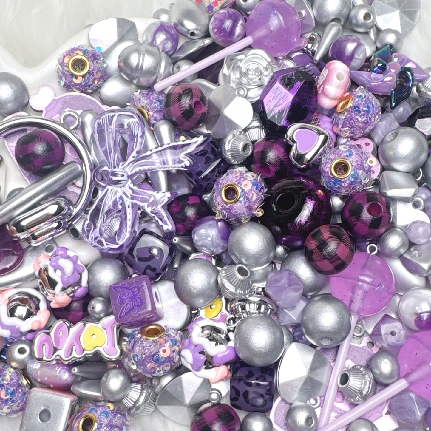 Mélange de perles violet Space 