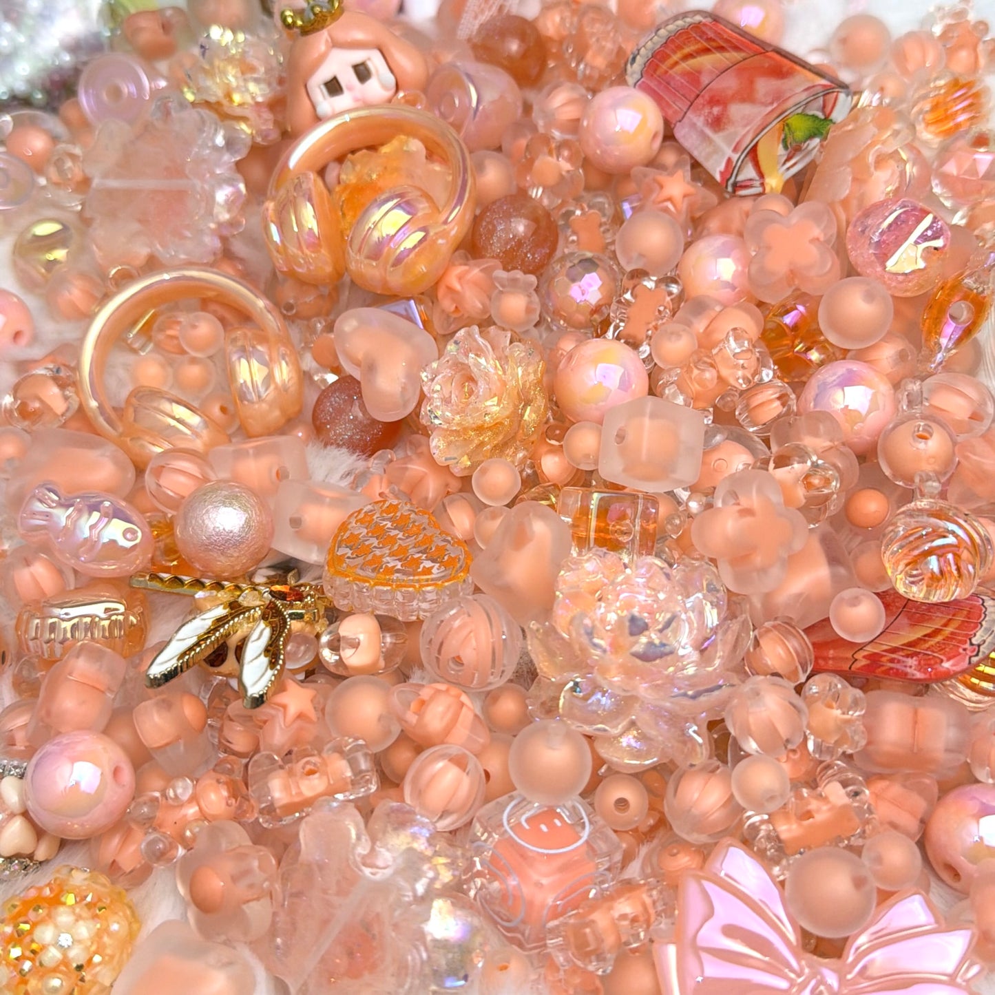 Mélange de perles Pêche glacés