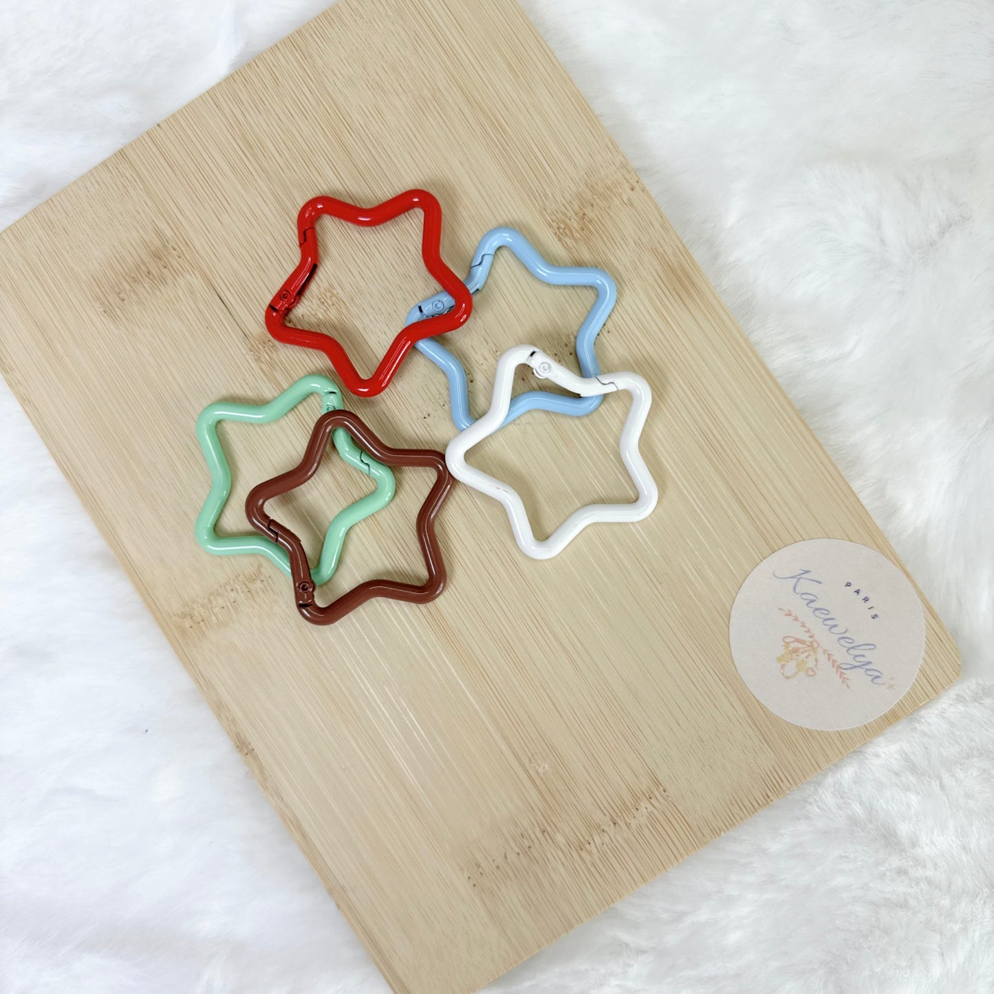 Mousqueton Étoile coloré - Vendu à l’unité