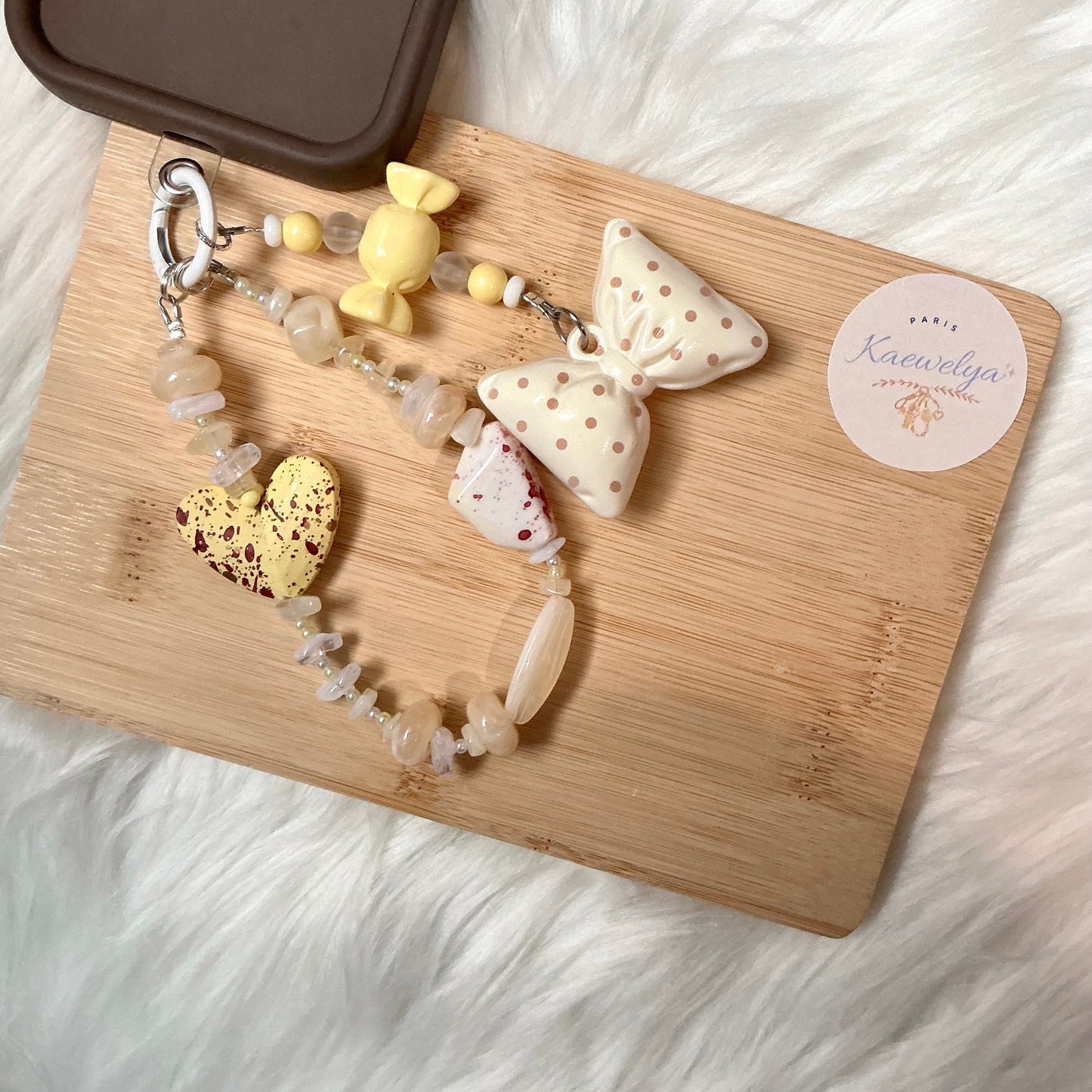 Porte clé Double Mimi Citronnade Crème