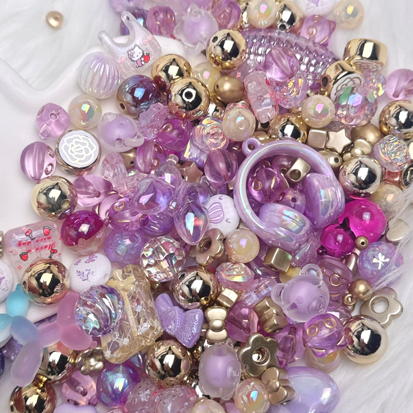 Mélange de perles Rêve Violet Royal