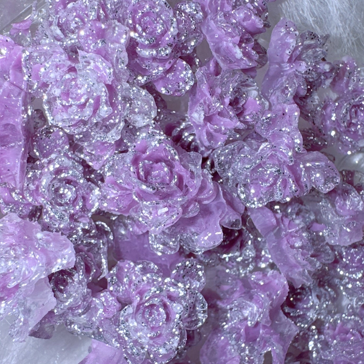 Fleurs en résine