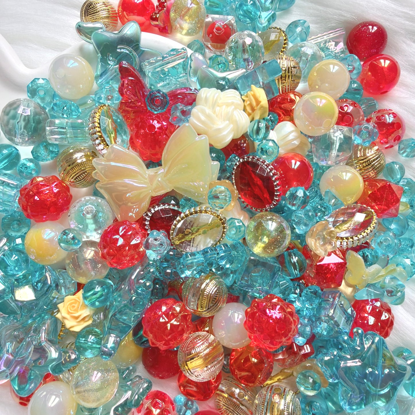 Mélange de perles Vintage Asie