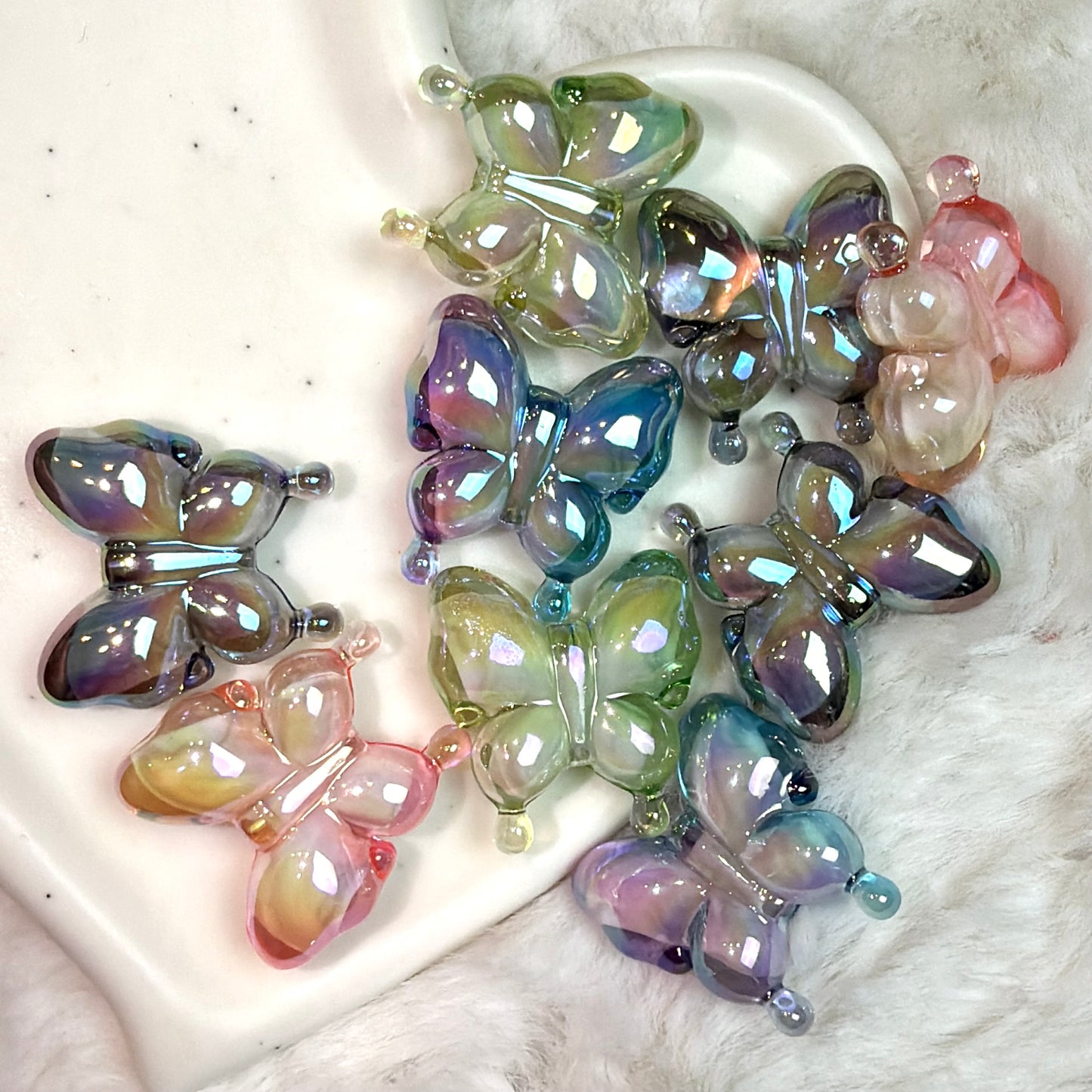 Perles Papillons Brillants