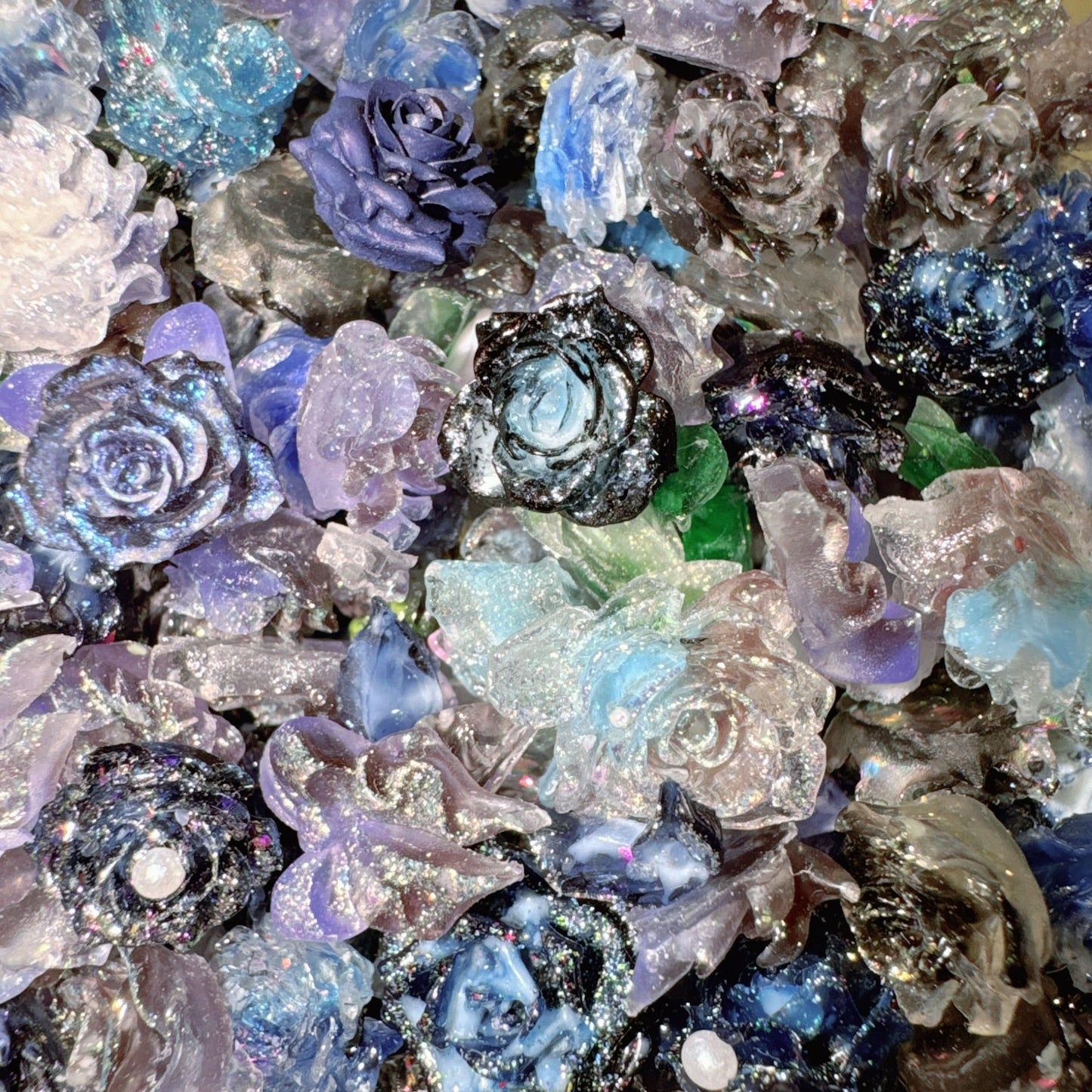 Fleurs en résine