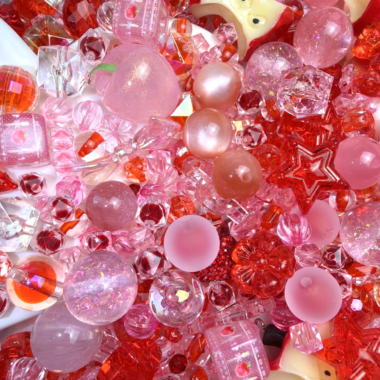 Mélange de perles Pomme Grenade