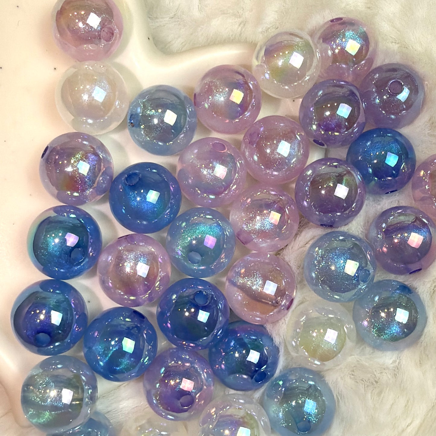 Perles Galaxy scintillantes 16mm
