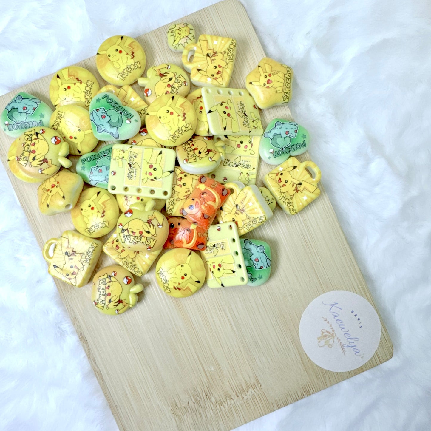 Perles personnalisées Pikawaii x10