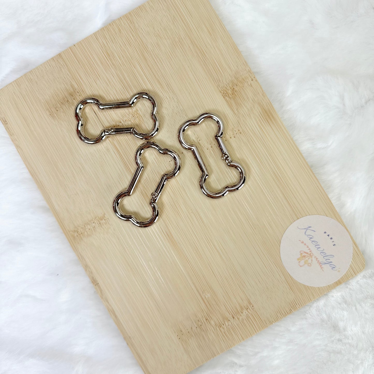 Mousqueton Os argenté - Vendu à l’unité