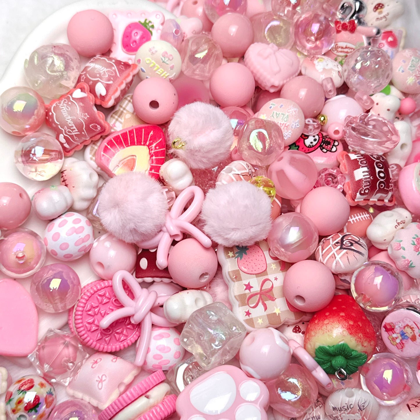 Mélange de perles Rose Gourmand