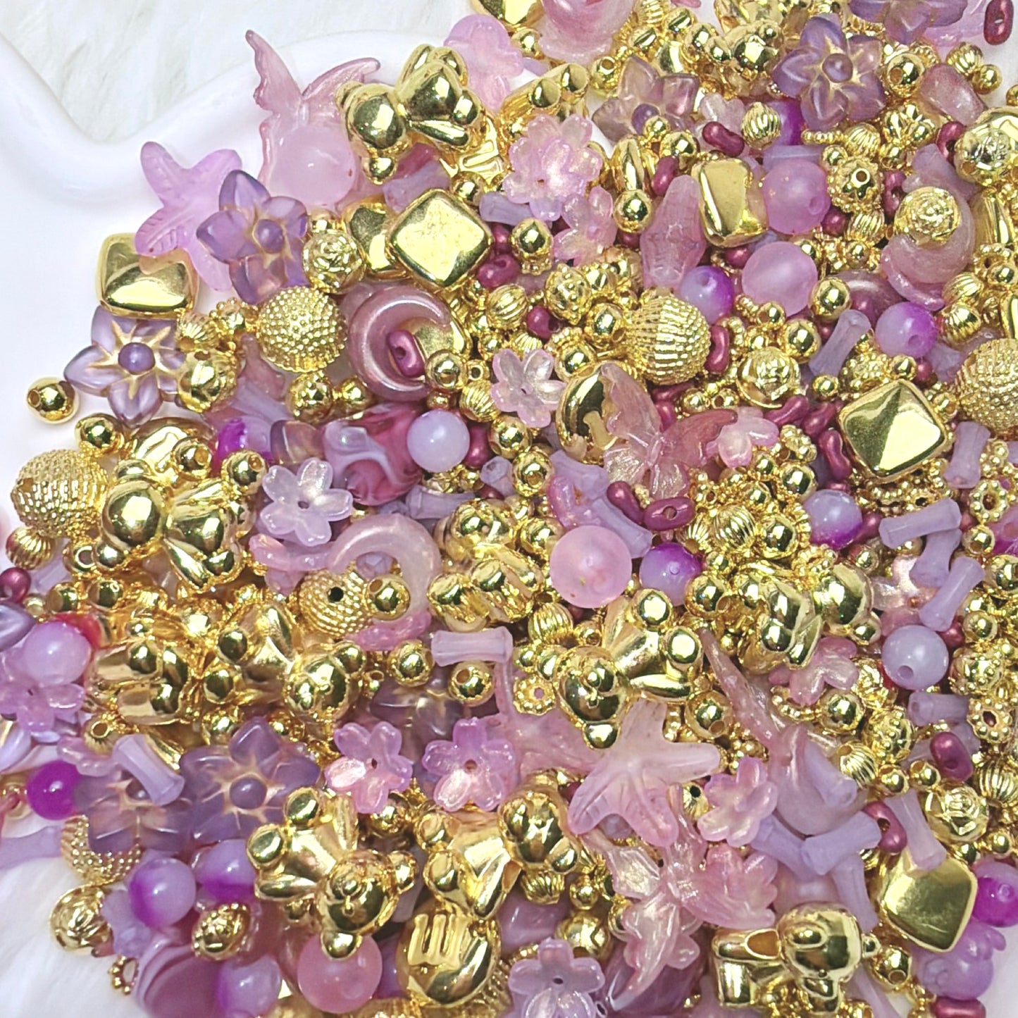 Mélange de perles Lilas Royal