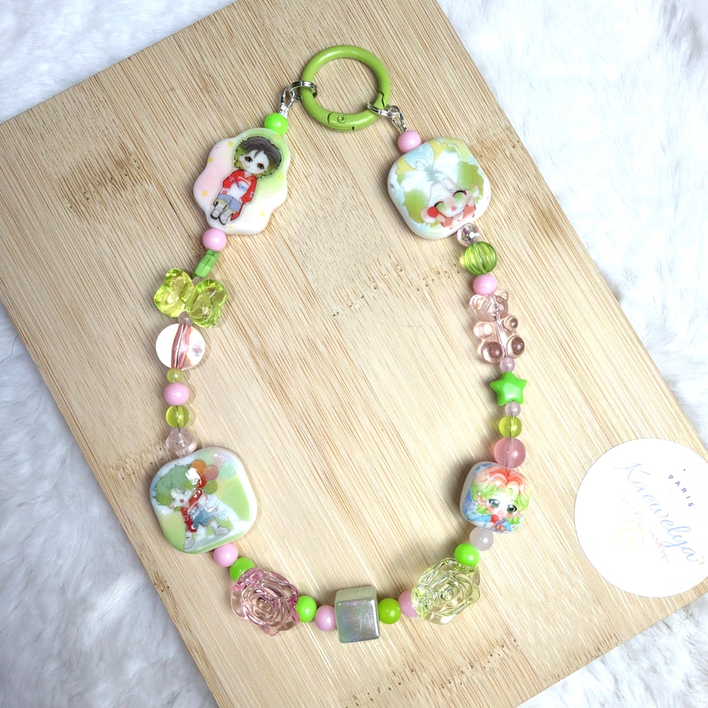 Porte clef Double Mimi Limonade Kiwi Fraise