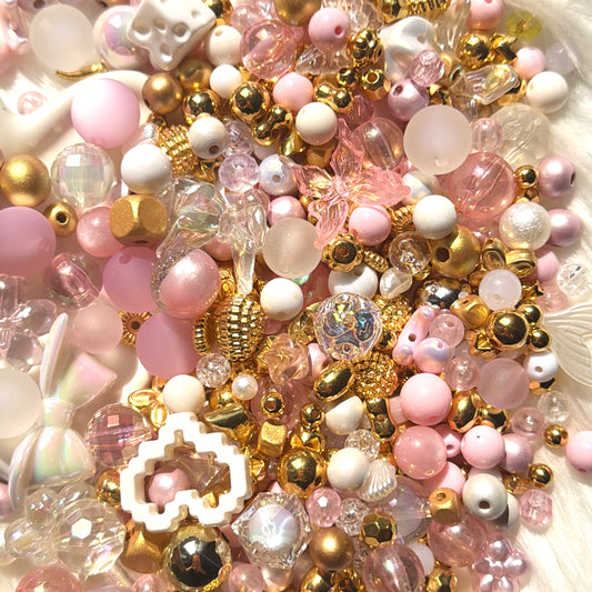 Mélange de perles Girly Gold