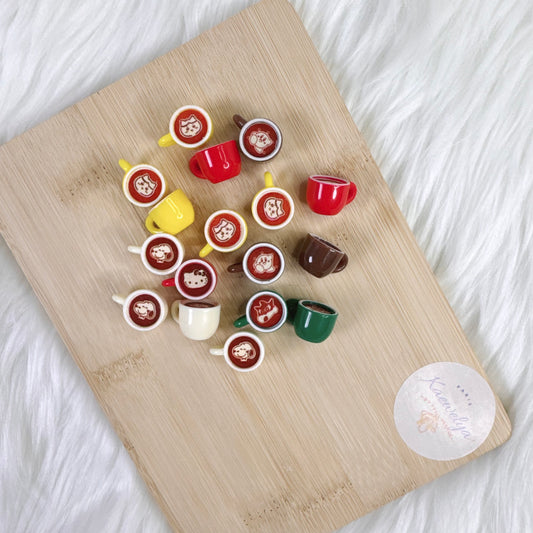 Charm/Miniature Tasse Illustrés