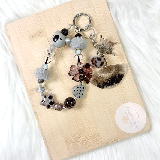 Porte clé Double Mimi LeoGris