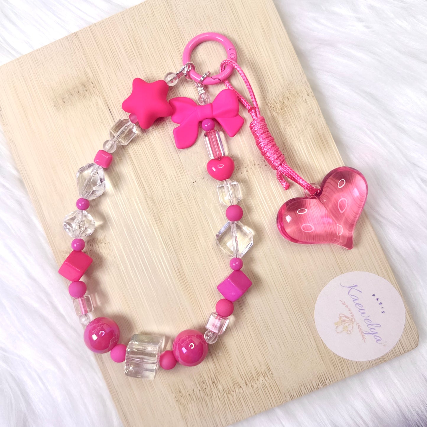 Porte clé Double Mimi RoseBarbie