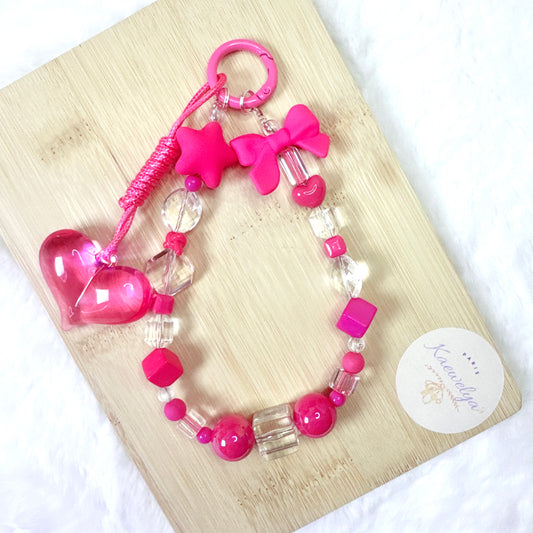 Porte clé Double Mimi RoseBarbie