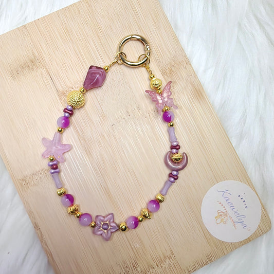 Porte clé Double Mimi Lilas Royal