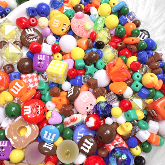 Mélange de perles M&Ms