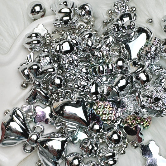 Mélange de perles Argenté Miroir