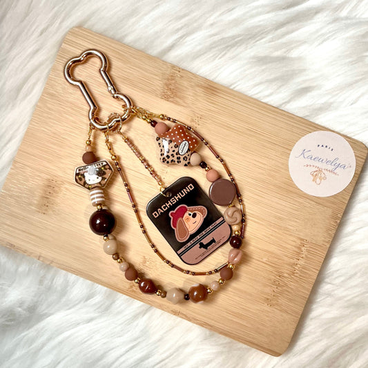 Porte clé Double Mimi Leopard