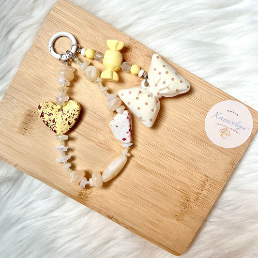 Porte clé Double Mimi Citronnade Crème