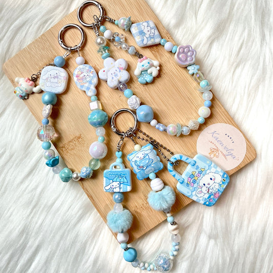 Porte Clé Double Mimi Blue Sky