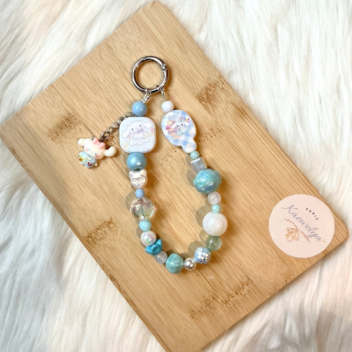 Porte Clé Double Mimi Blue Sky